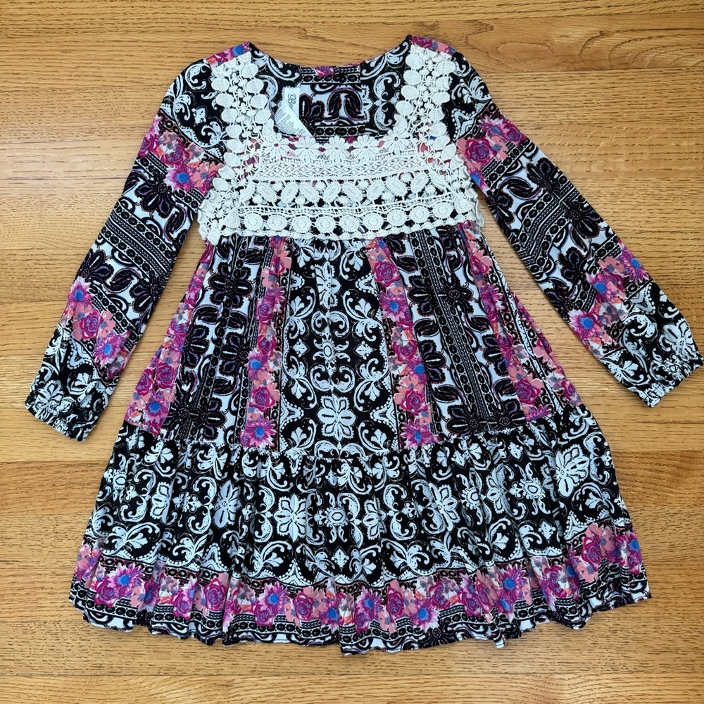 Bonnie Jean Boho Floral Dress 6
